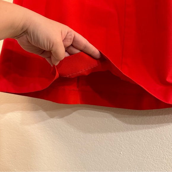 Vintage KORET Red A-line Skirt, Union Made in USA, Size 14 Womens, Elastic Waist - Picture 4 of 10